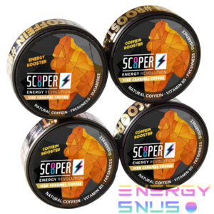 SCOOPER Energy Iced Caramel Coffee 4 Pack
