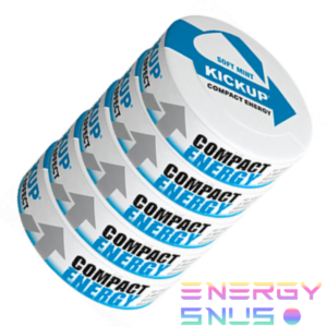 Kickup Soft Mint Compact Energy Nicotine Free Snus 5pack