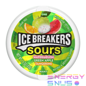 Ice Breakers Sours Watermelon Green Apple Tangerine Sugar Free Breath Mints