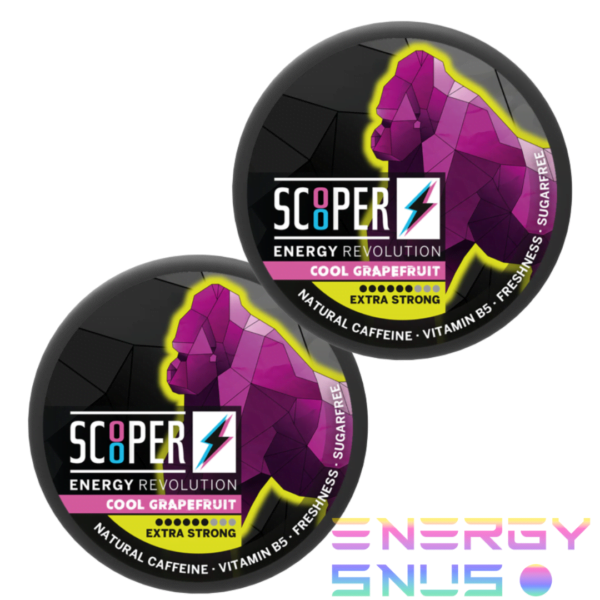 SCOOPER Energy Cool Grapefruit Extra Strong 80mg 2pack