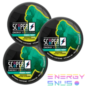 SCOOPER Energy Fresh Mint Extra Strong 80mg 3pack