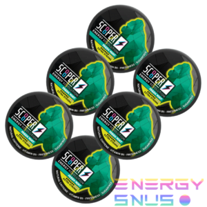 SCOOPER Energy Fresh Mint Extra Strong 80mg 6pack