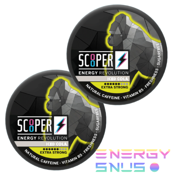 SCOOPER Energy Iced Cola Extra Strong 80mg 2pack