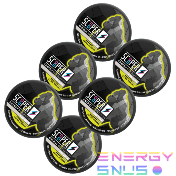 SCOOPER Energy Iced Cola Extra Strong 80mg 6pack