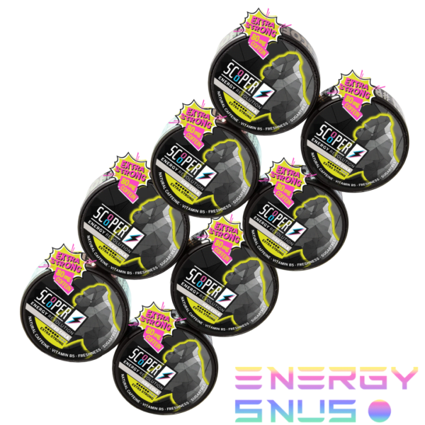 SCOOPER Energy Iced Cola Extra Strong 80mg 8pack
