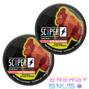 SCOOPER Energy Iced Tea Peach Extra Strong 80mg 2pack