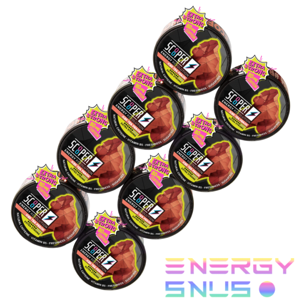 SCOOPER Energy Iced Tea Peach Extra Strong 80mg 8pack