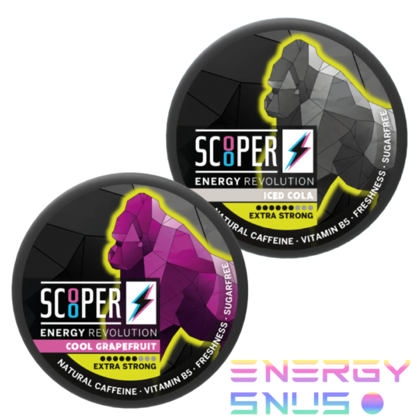 Scooper Energy Snus Grapefruit Cola Extra Strong Duo Mixpack