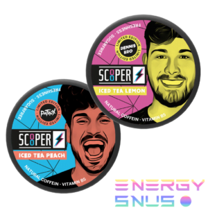Scooper Energy Snus Pouches Ice Tea Duo Mixpack