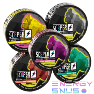 Scooper Extra Strong 80mg Caffeine Pouches All In One Pack
