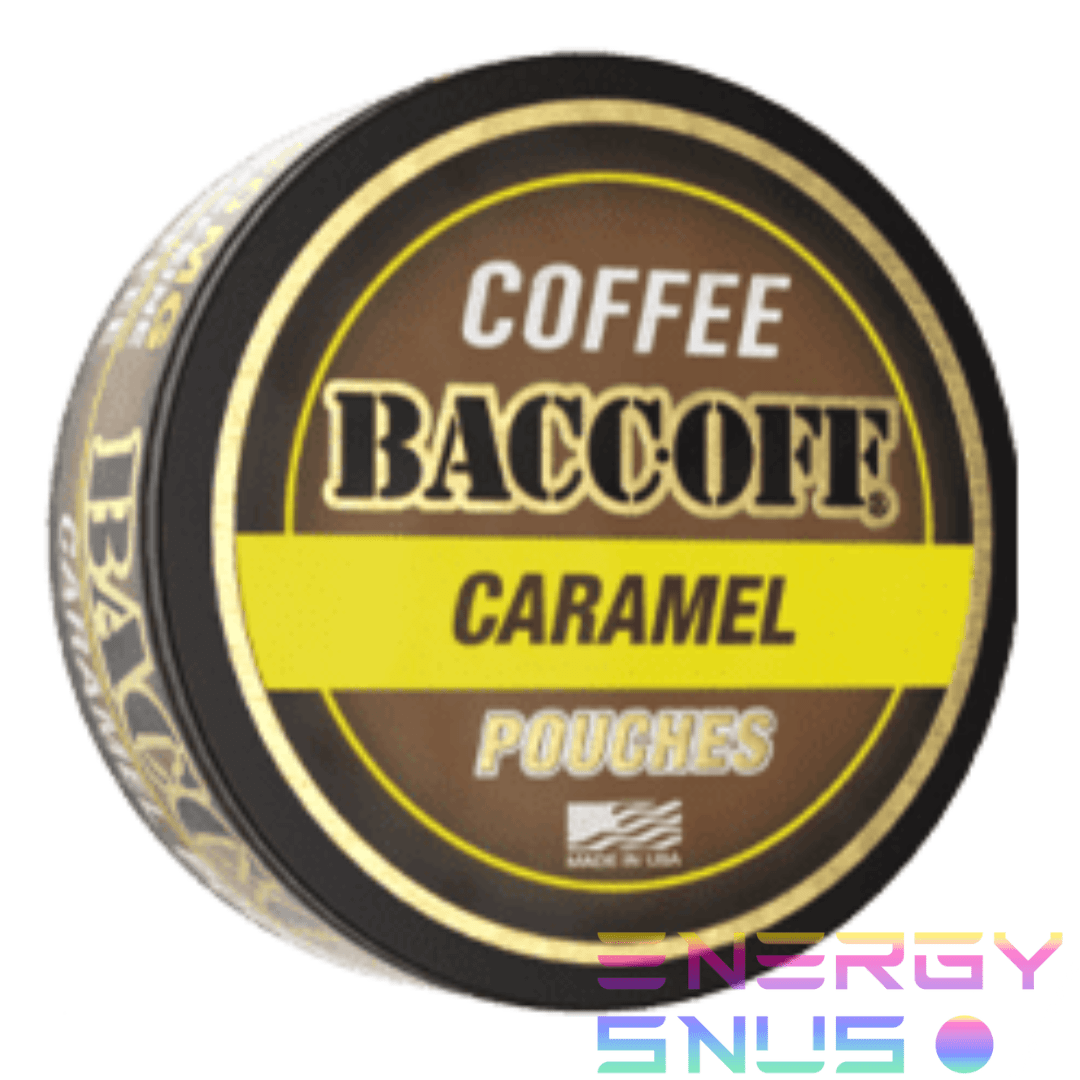 BACCOFF CARAMEL COFFEE POUCHES DIP CHEW