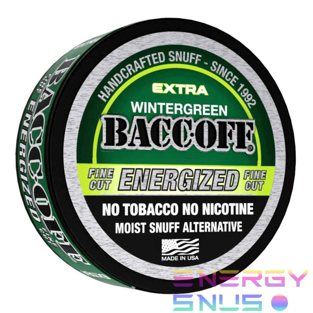 BACCOFF ENERGIZED FINE CUT WINTERGREEN DIP CHEW