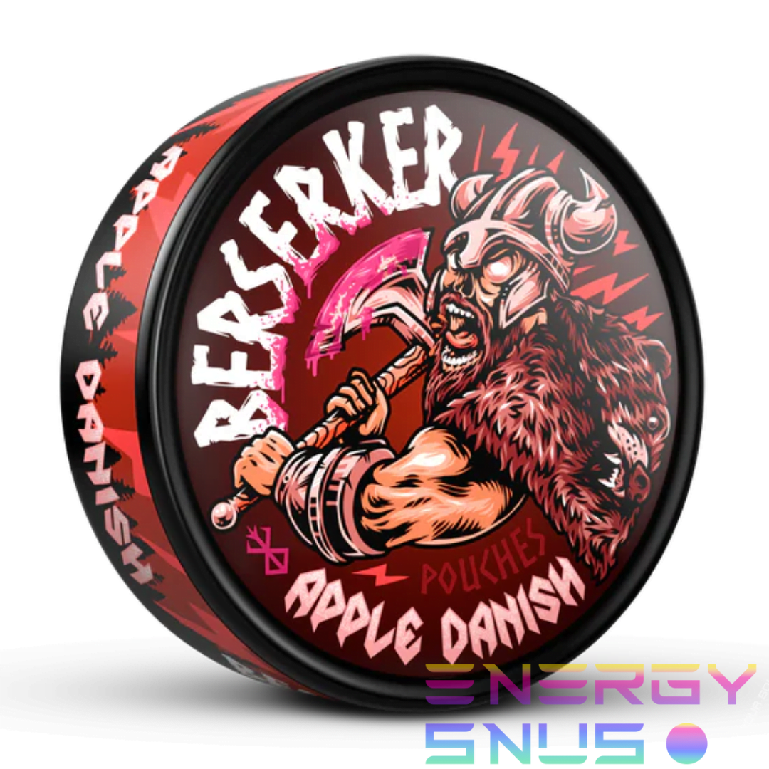 BERSERKER APPLE DANISH 100mg Caffeine Pouches