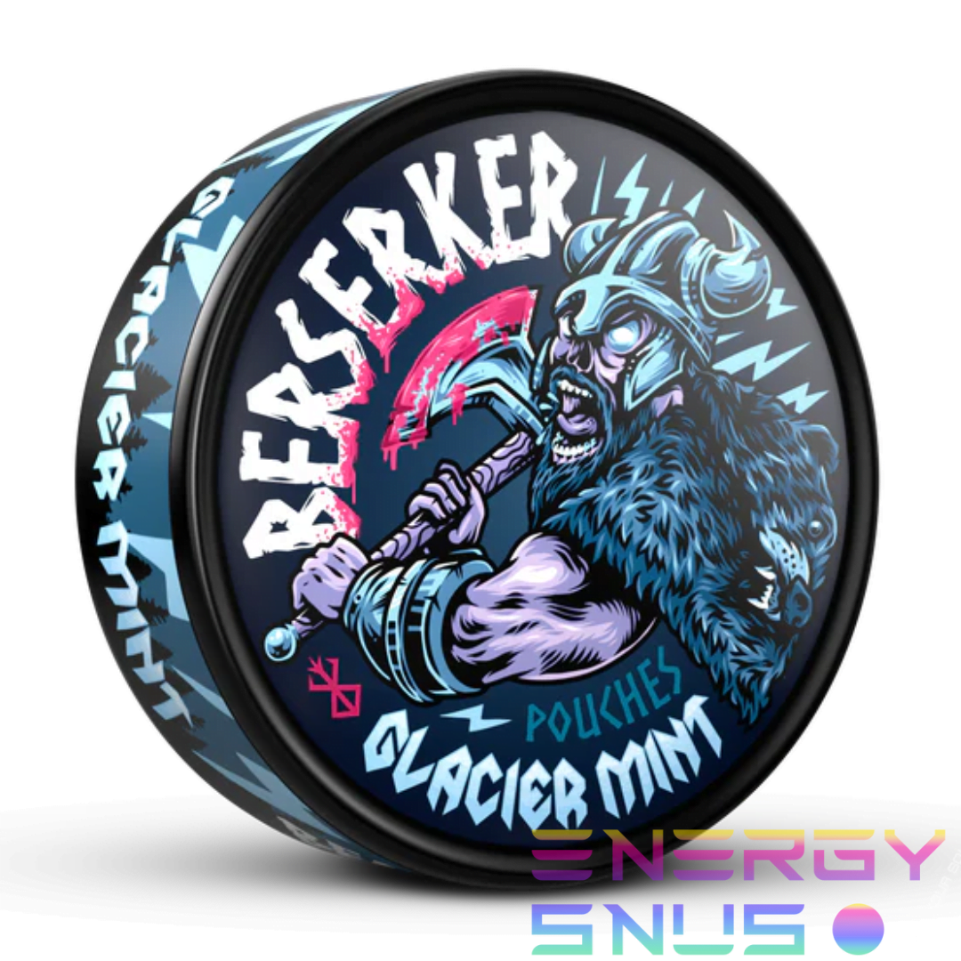 BERSERKER GLACIER MINT 100mg Caffeine Pouches