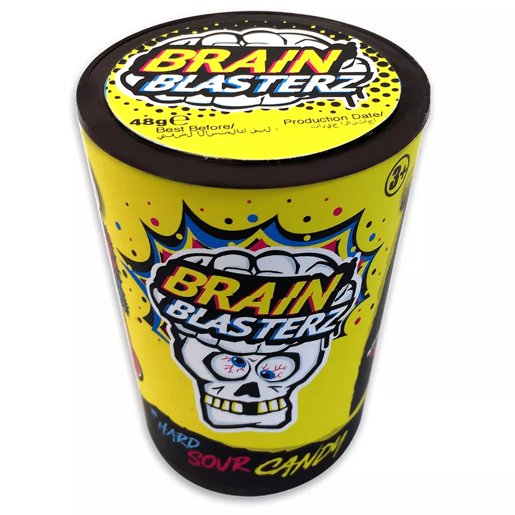BRAIN BLASTERZ HARD SOUR CANDY, 48g