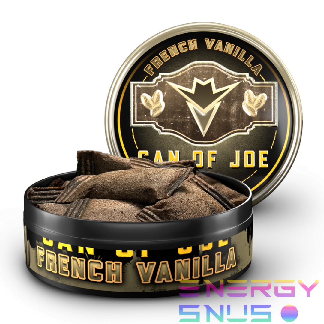 Can of Joe French Vanilla Pouches Dip Chew