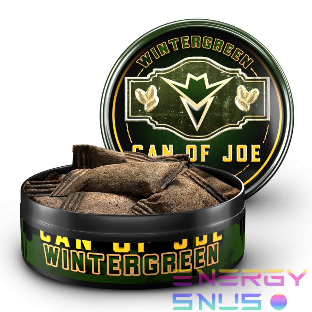 Can of Joe Wintergreen Pouches Dip Chew