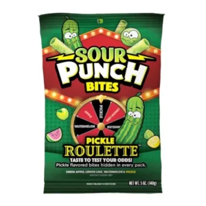 Chewing candies SOUR PUNCH (PICKLE ROULETTE), 140g