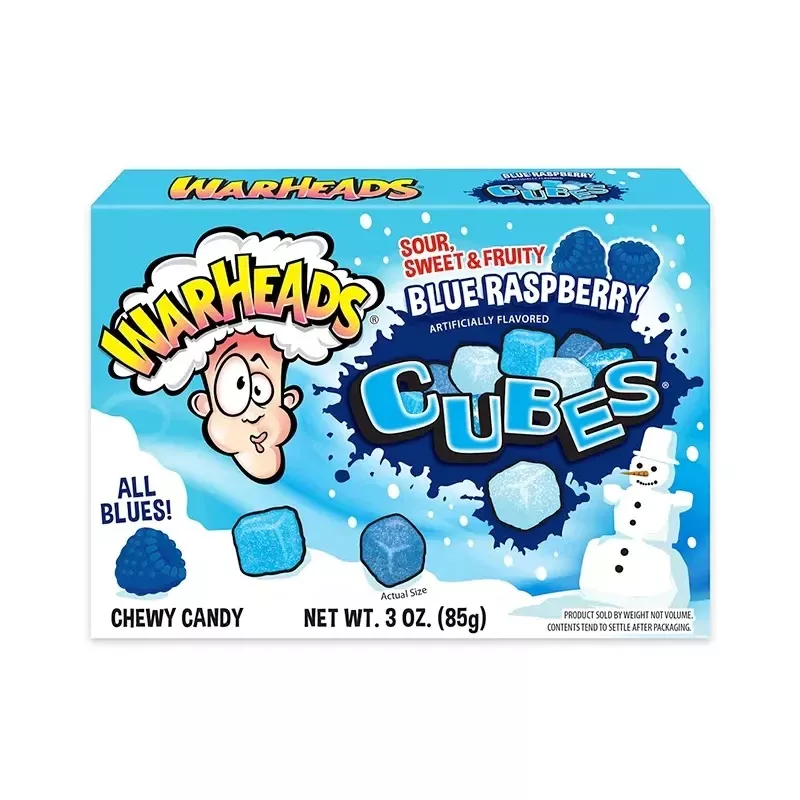 Chewing candies WARHEADS BLIZZARD CUBES, 85g