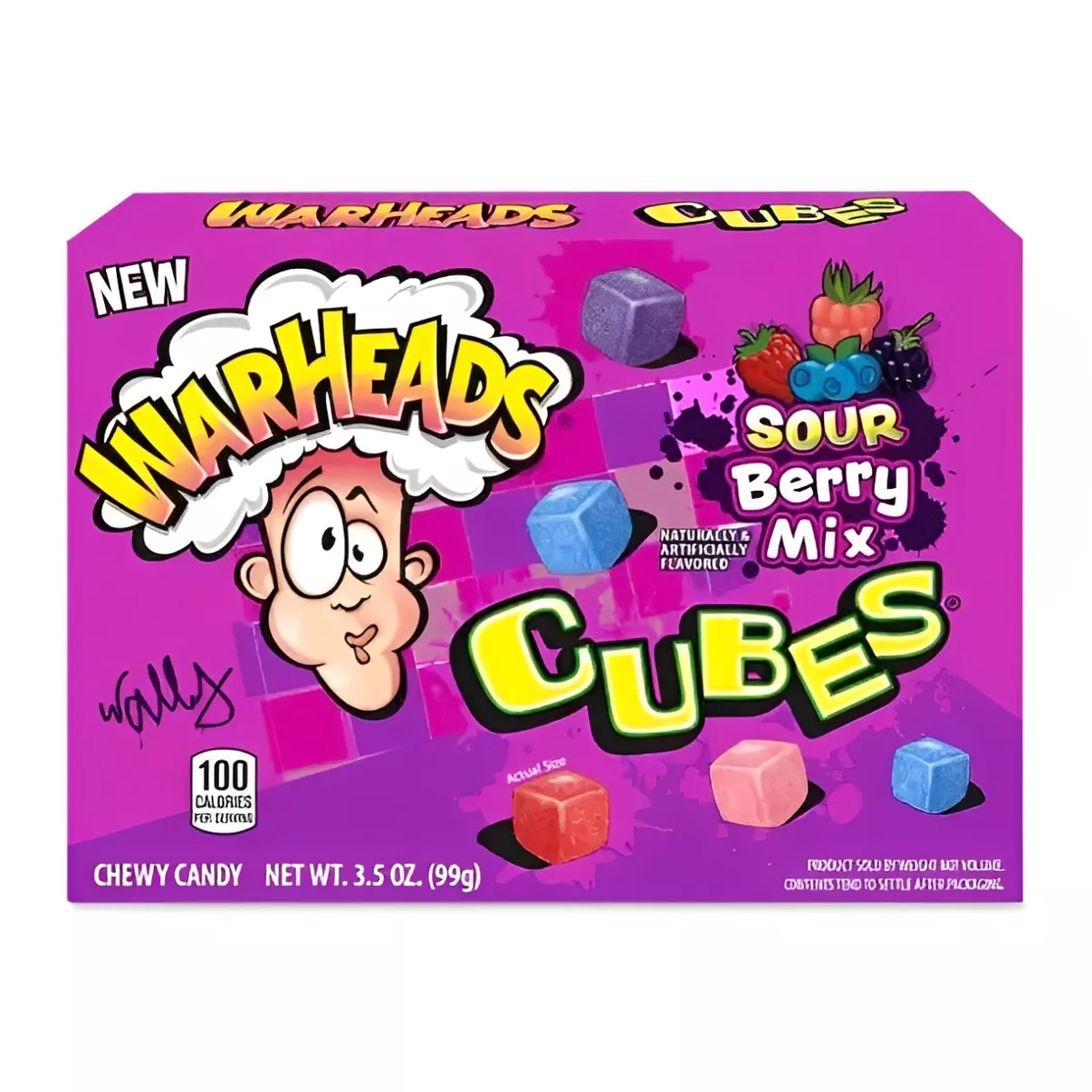 Chewing candies WARHEADS CUBES (BERRY), 99g