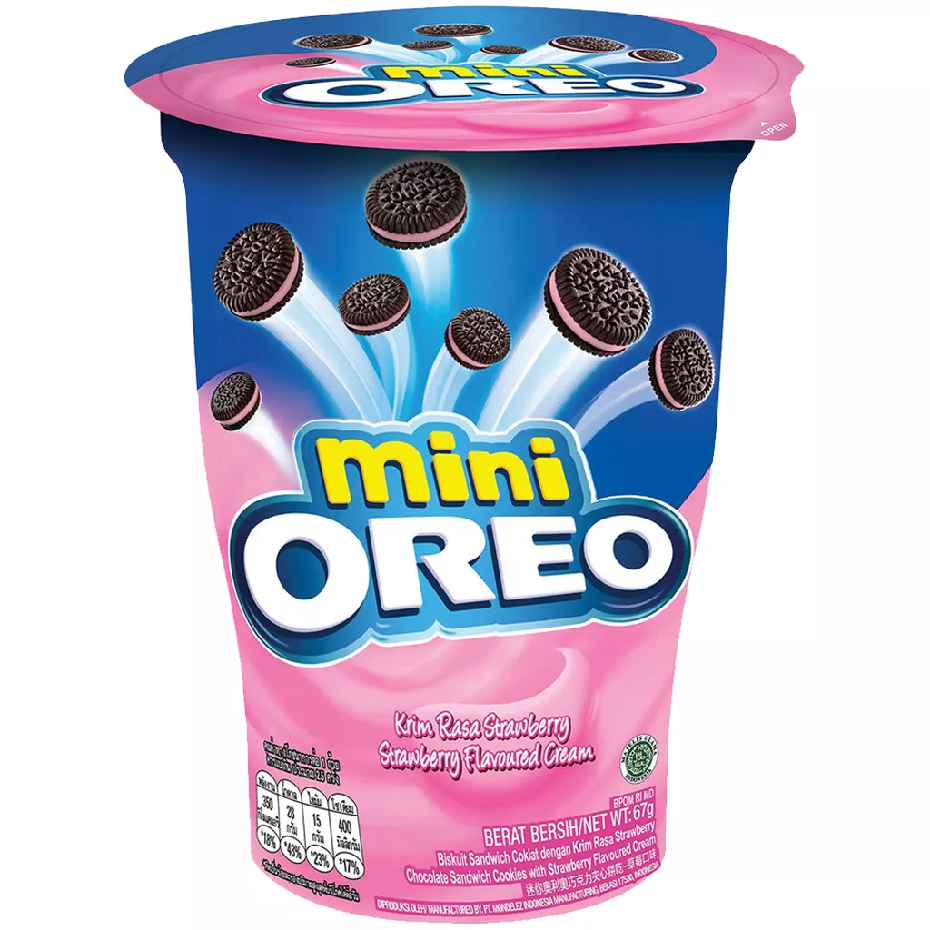 Cookies OREO MINI STRAWBERRY, 67g