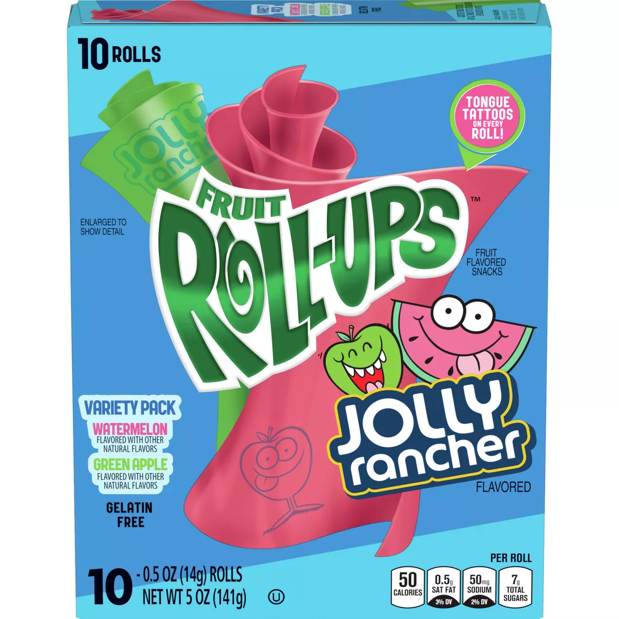 FRUIT ROLL-UPS FRUIT JOLLY RANCHER 141g