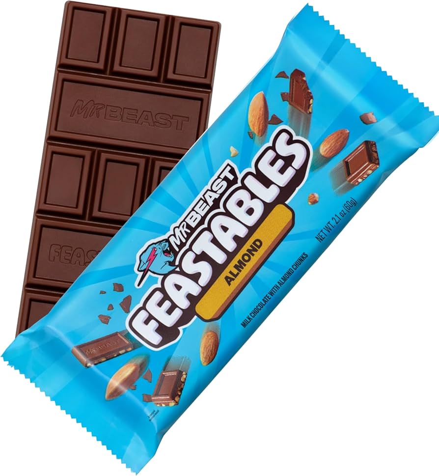 Feastables Mr. Beast Milk Chocolate Almond Candy Bar