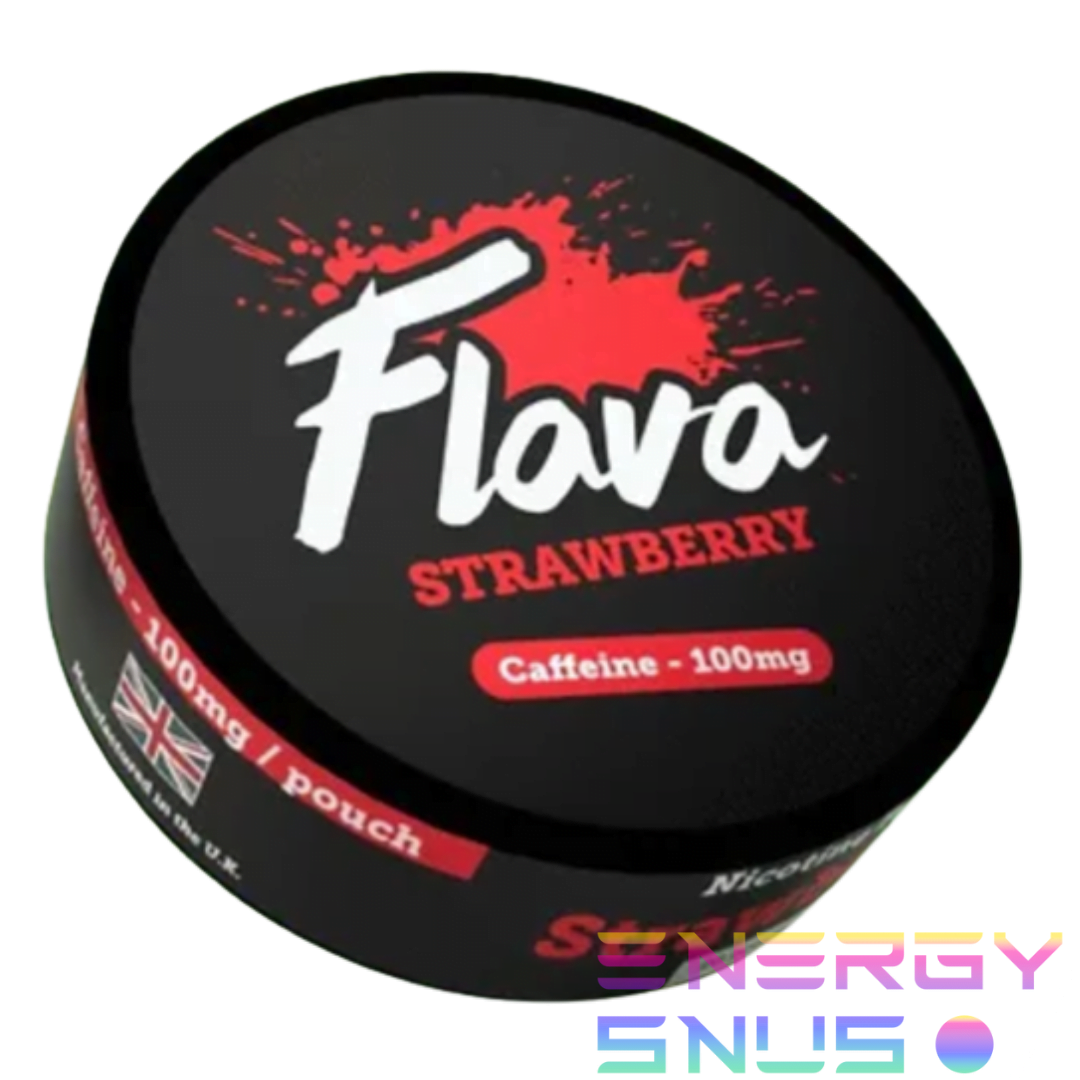 Flava Strawberry Caffeine Pouches 100mg