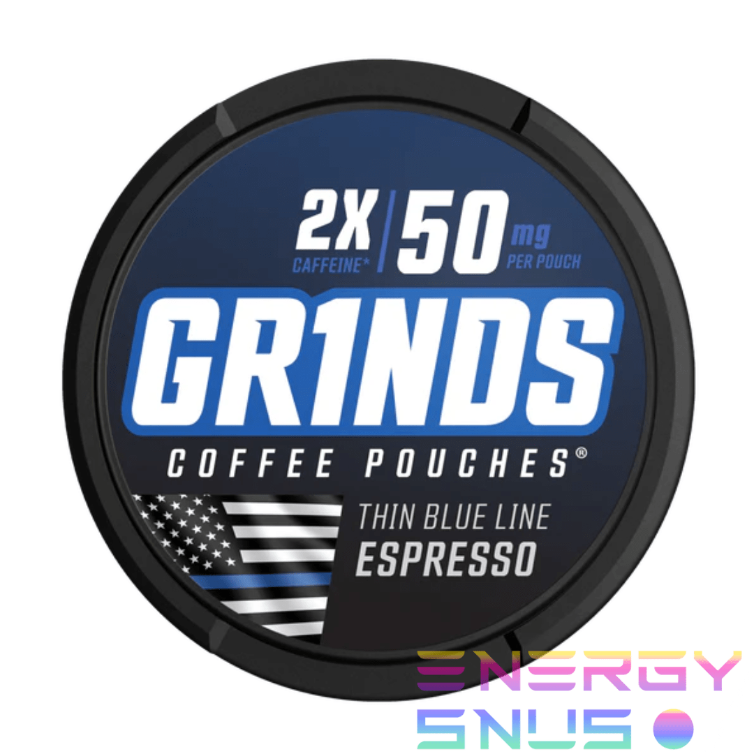 GRINDS THIN BLUE LINE ESPRESSO Coffee Pouches