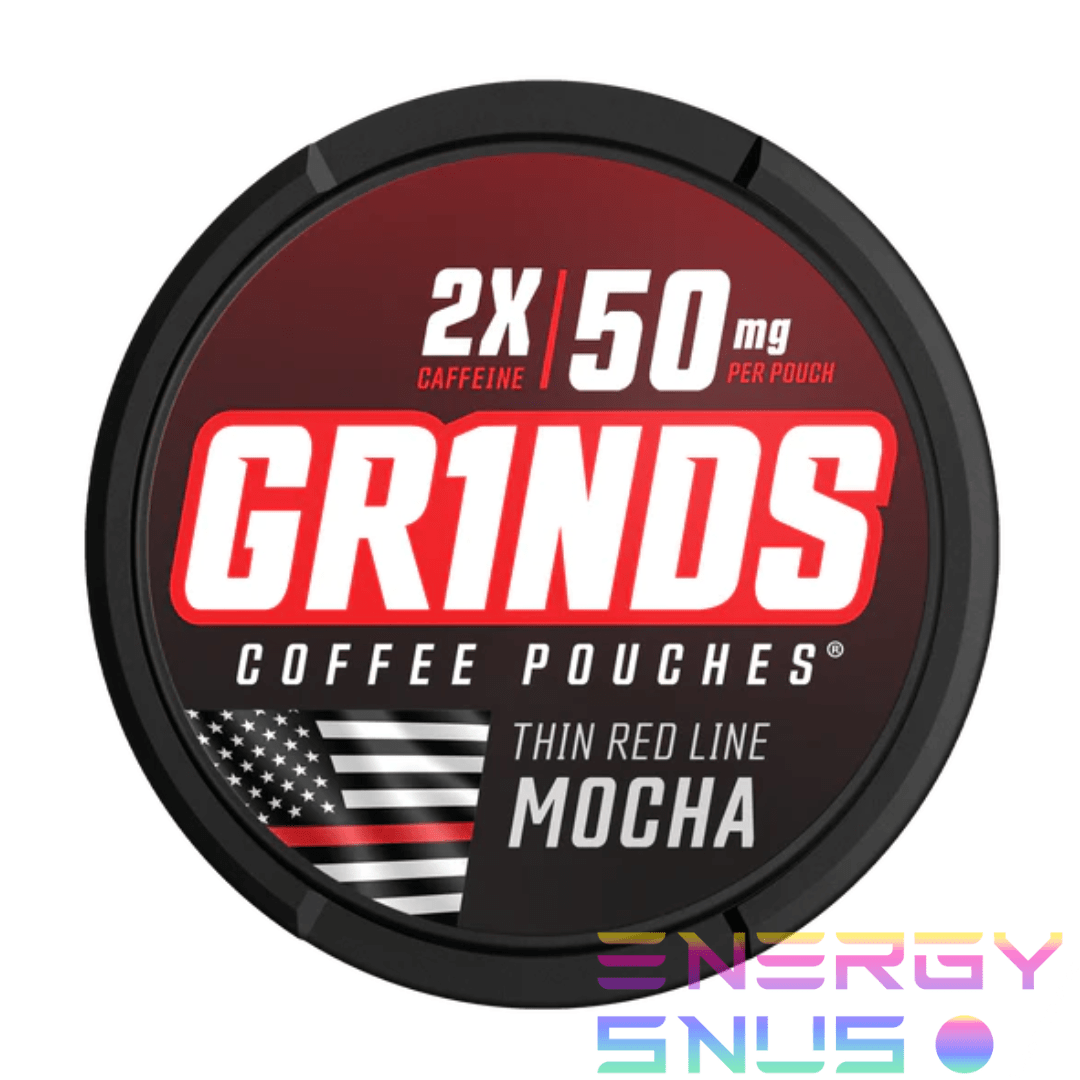 GRINDS THIN RED LINE 2X MOCHA Coffee Pouches