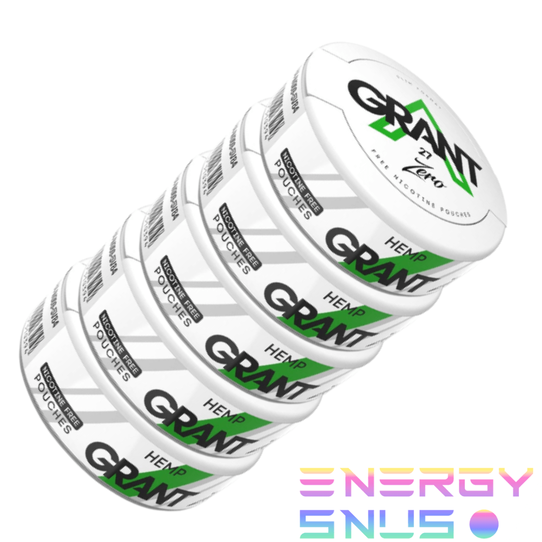 Grant Hemp Zero Nicotine Free Snus 5pack