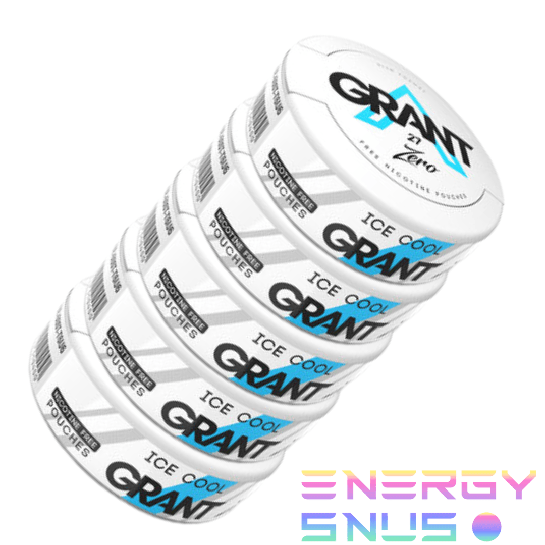 Grant Ice Cool Zero Nicotine Free Snus 5pack