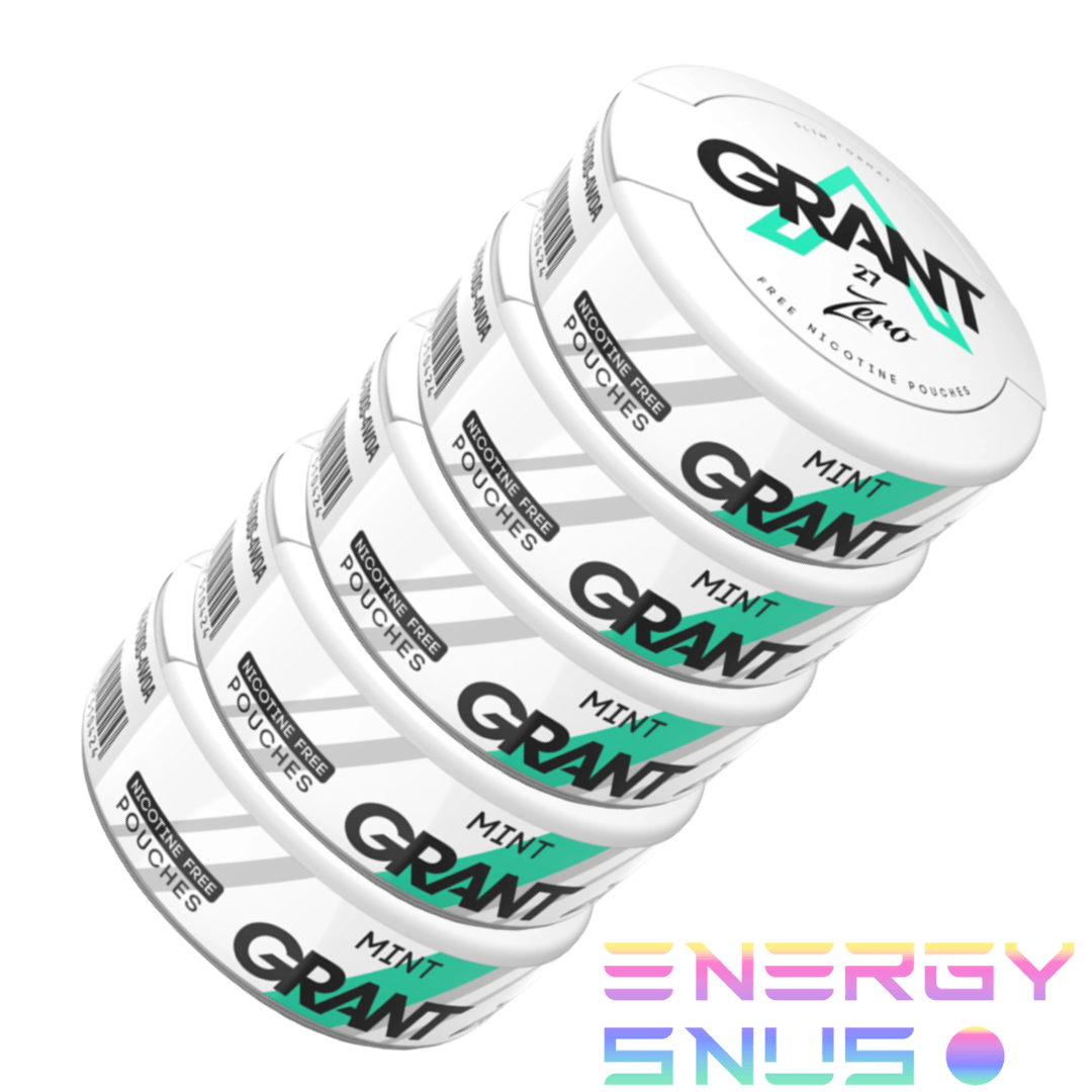 Grant Mint Zero Nicotine Free Snus 5pack