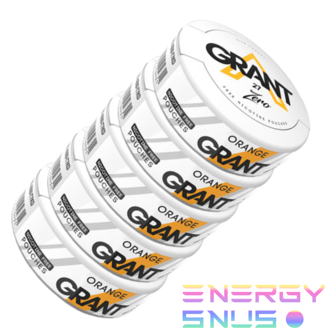 Grant Orange Zero Nicotine Free Snus 5pack