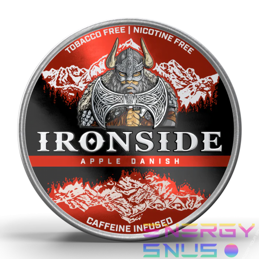 IRONSIDE APPLE DANISH 100mg Caffeine Pouches