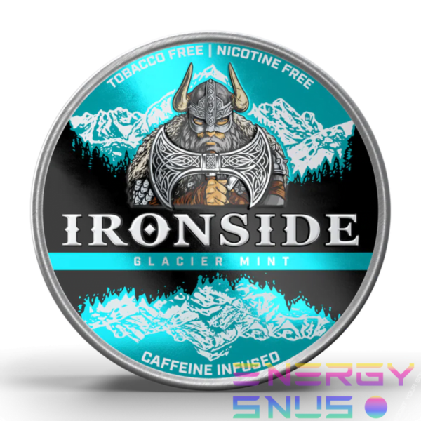 IRONSIDE GLACIER MINT 100mg Caffeine Pouches
