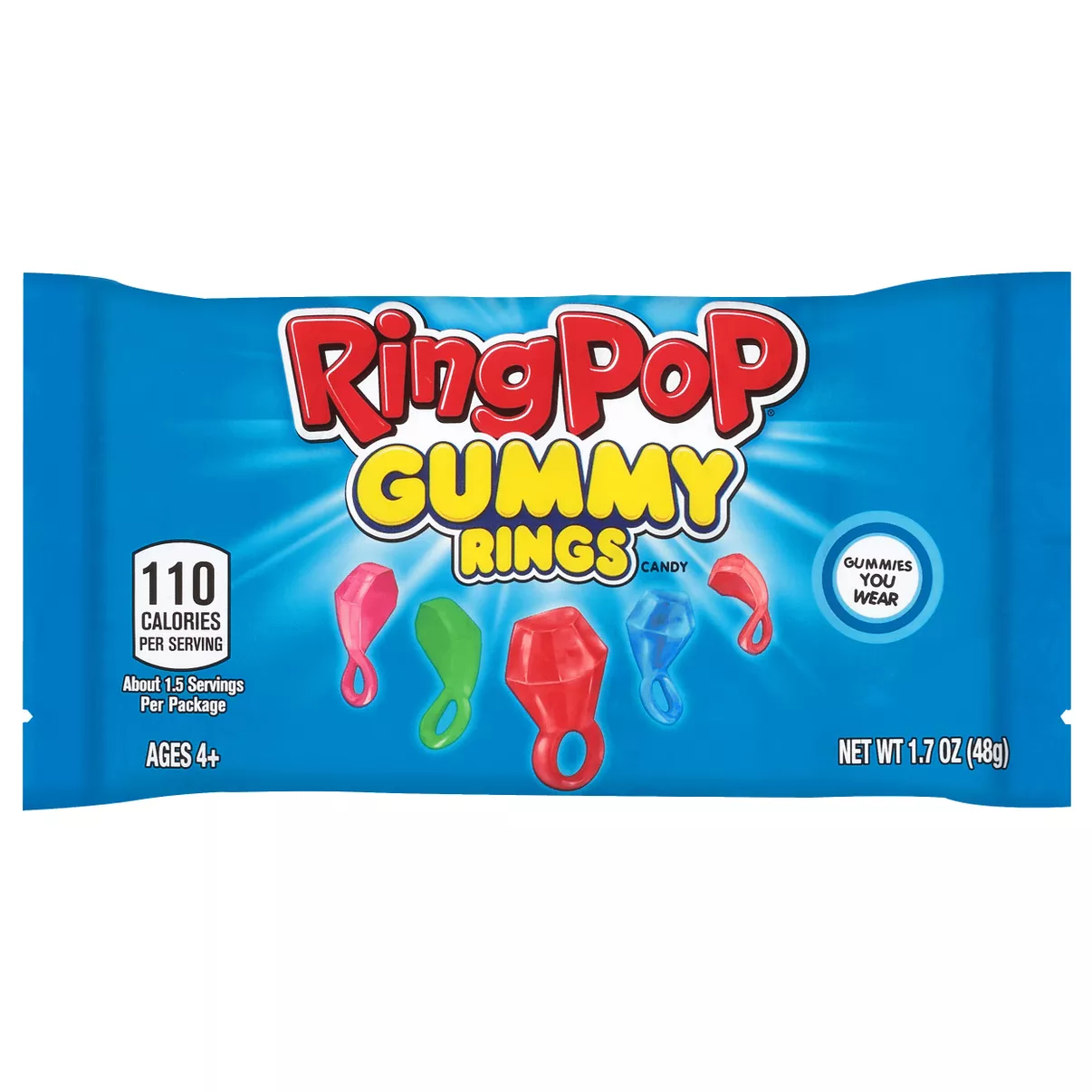 Jelly candies RING POP, 48g