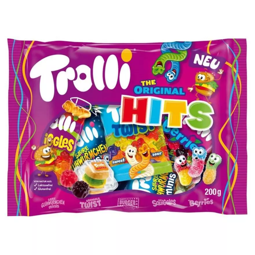 Jelly candy TROLLI ORIGINAL HITS, 200g
