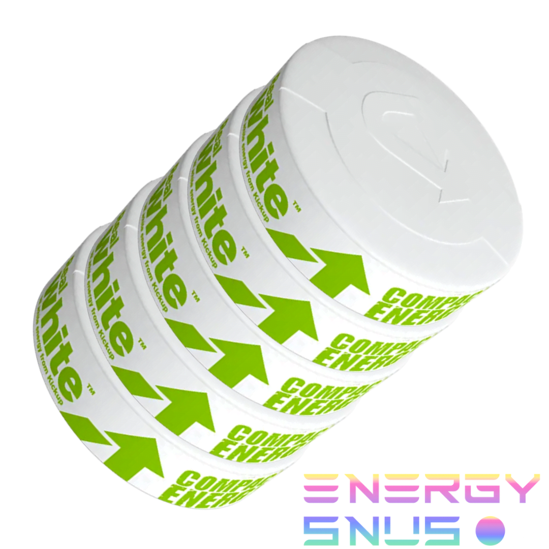 Kickup Real White Original Nicotine Free Snus 5pack