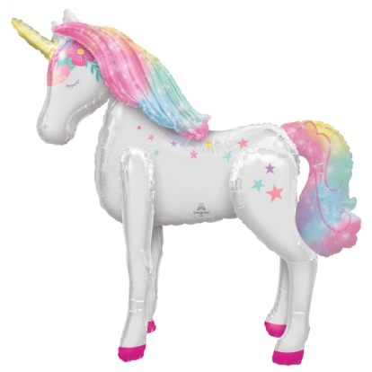 Large, standing balloon "Unicorn" 106x116 cm