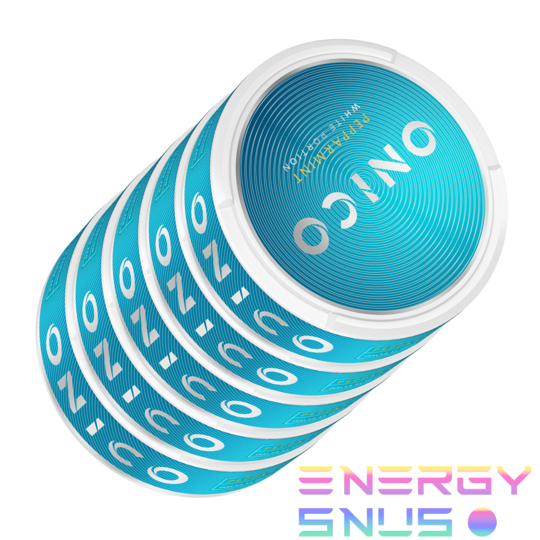 Onico Peppermint White Nicotine Free Snus 5pack