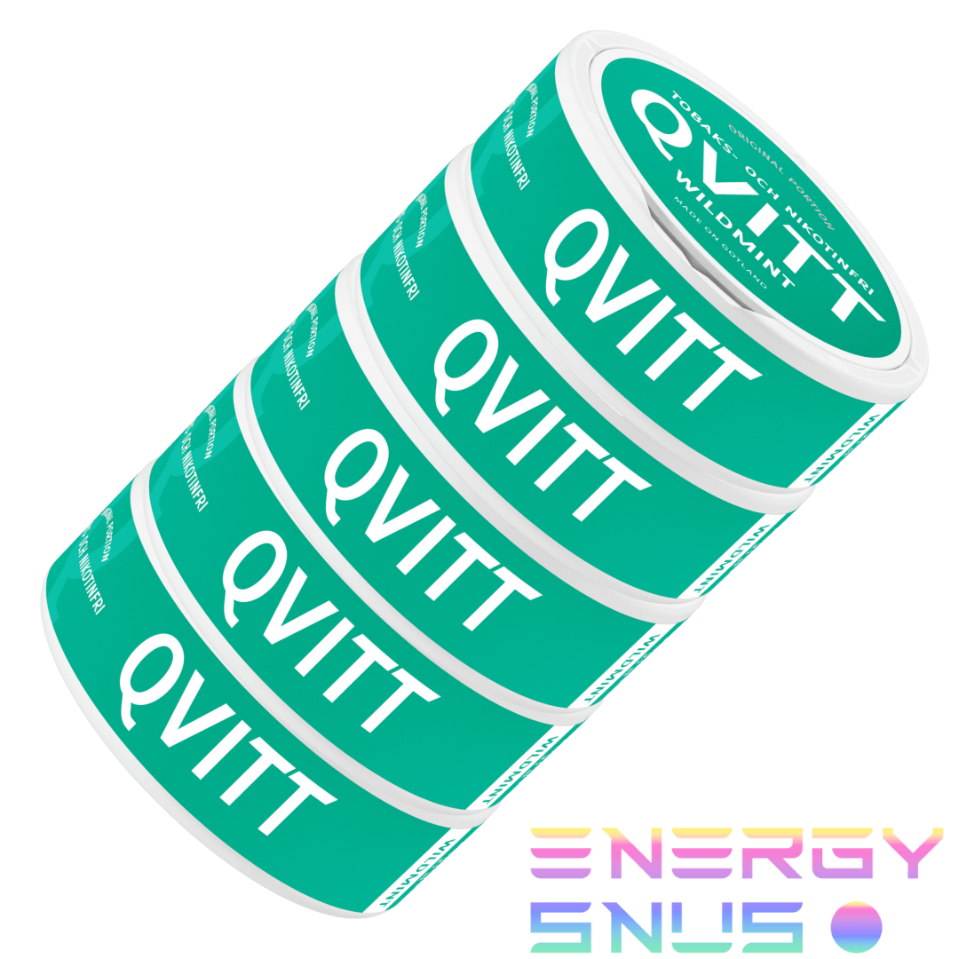 QVITT Wild Mint Portion Nicotine Free Snus 5pack