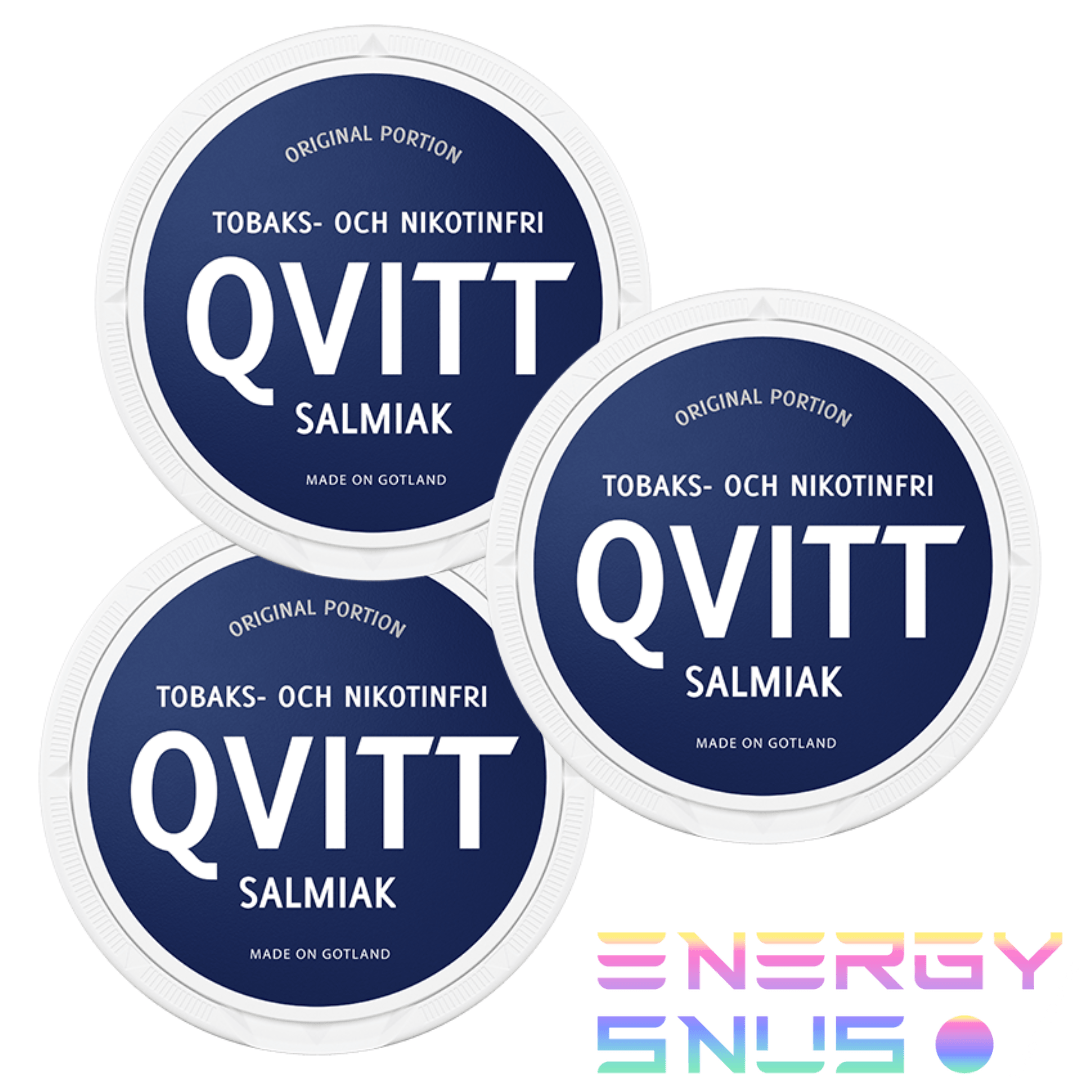 Qvitt Salmiak Original Portion Triple Pack