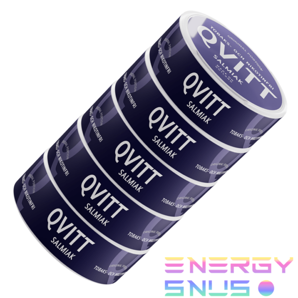 Qvitt Salmiak Portion Nicotine Free Snus 5pack