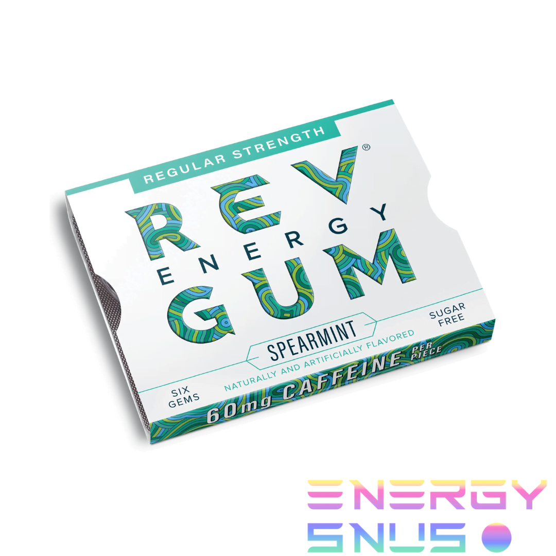 Rev Energy Gum SPEARMINT REGULAR STRENGTH