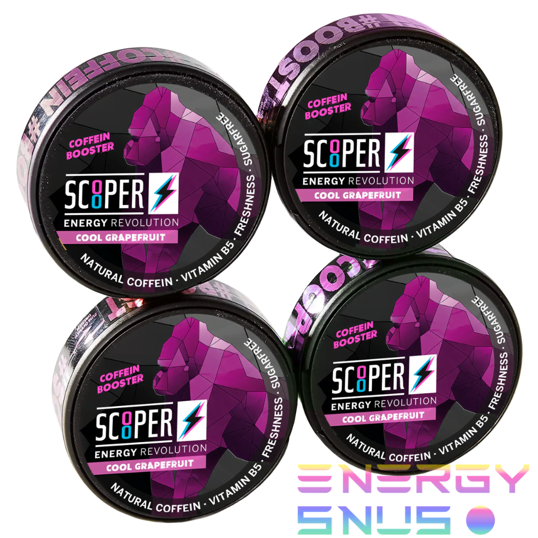 SCOOPER Energy Cool Grapefruit 4 Pack