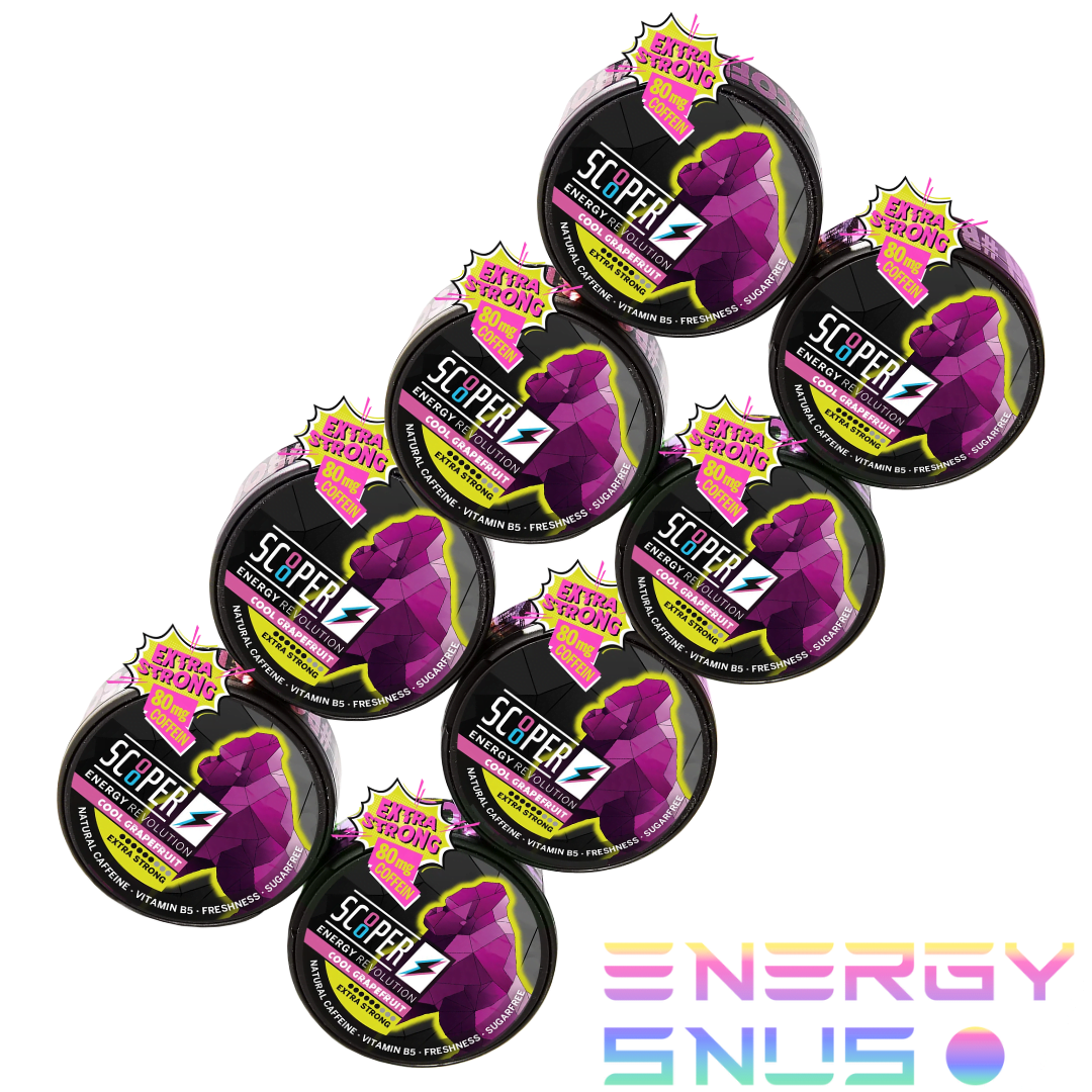 SCOOPER Energy Cool Grapefruit Extra Strong 80mg 8pack