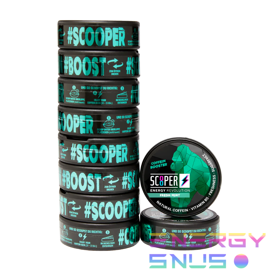 SCOOPER Energy Fresh Mint Snus 10pack