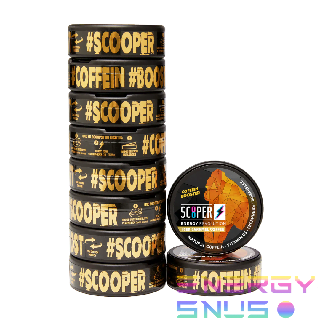 SCOOPER Energy Iced Caramel Coffee Snus 10pack