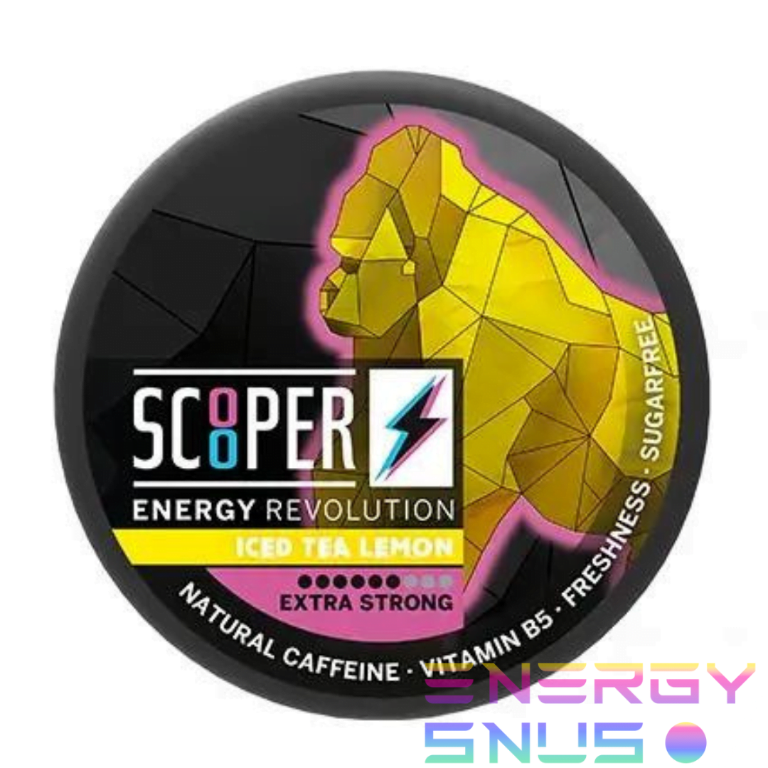 SCOOPER Energy Iced Tea Lemon Extra Strong 80mg